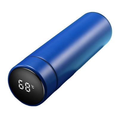 Умный термос с индикатором 480мл, синий