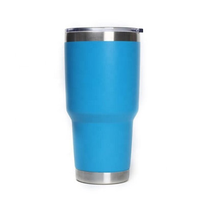 Кофейная кружка из нержавеющей стали с крышкой для кофе 800мл, синий