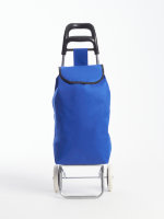 Средняя синяя сумка-тележка для покупок