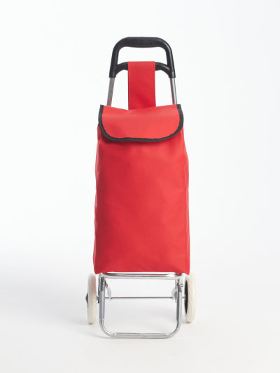 Маленькая красная сумка-тележка для покупок